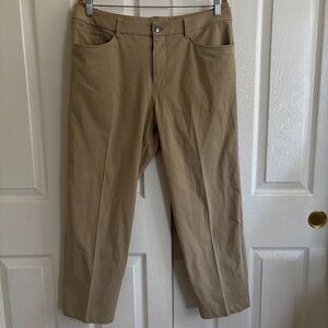 Lululemon ABC Pants Mens 36 X 26 Chino Warpstreme Performance Classic Kahki Tan